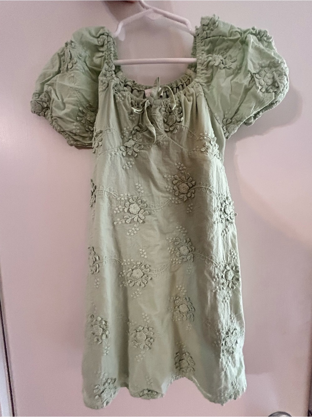 GB Little Girls Charlotte Lace Puff Sleeve Dress / Size 5 / Retail $68